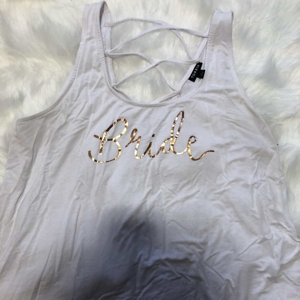 Bride tank top